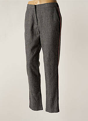 Pantalon slim taille élastique taille normale gris MD'M femme