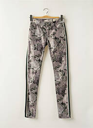 Pantalon slim stretch taille normale gris COCCARA femme