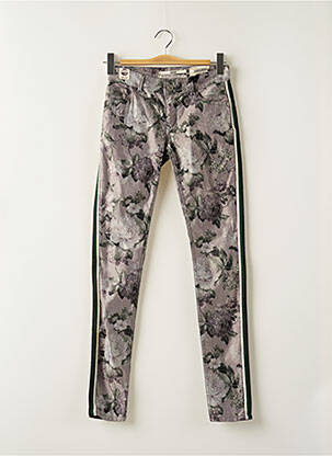 Pantalon slim stretch taille normale gris COCCARA femme