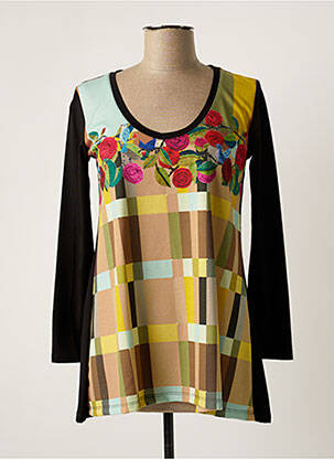 Top tissage jersey manches longues noir MADE IN SENS femme