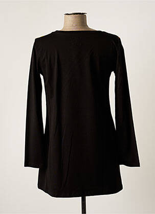 Top tissage jersey manches longues noir MADE IN SENS femme