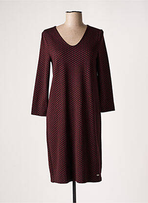 Robe mi-longue manches longues manches longues violet STREET ONE femme