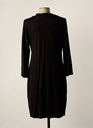 Robe mi-longue manches longues manches longues noir MYTI femme