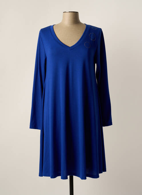 Robe pull bleu MALOKA pour femme