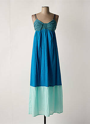 Robe longue bleu LEON & HARPER femme