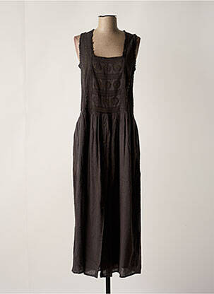 Robe longue gris LEON & HARPER femme