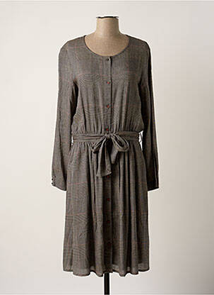 Robe mi-longue gris SESSUN femme