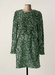 Robe mi-longue vert SELECTED femme