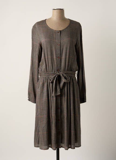 Robe mi-longue gris SESSUN pour femme