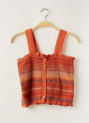 Top fines bretelles fines bretelles orange STELLA MCCARTNEY fille