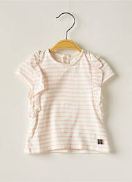 T-shirt coupe droite manches courtes rose CARREMENT BEAU fille