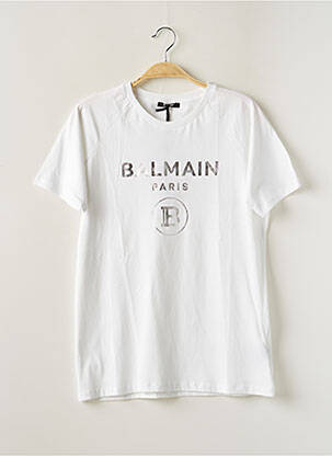 T-shirt blanc BALMAIN pour fille