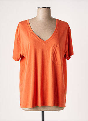 T-shirt orange DROLATIC femme