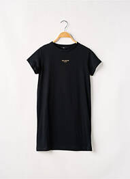 Robe mi-longue noir BALMAIN fille