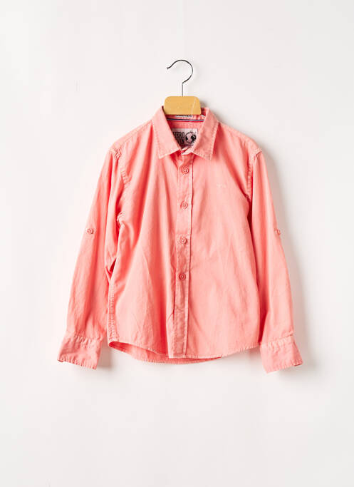 Chemise manches longues orange HERO SEVEN garcon