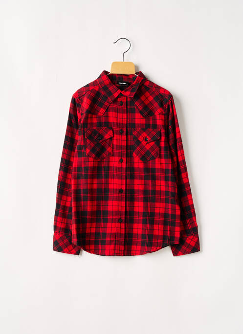 Chemise manches longues rouge DIESEL pour garçon