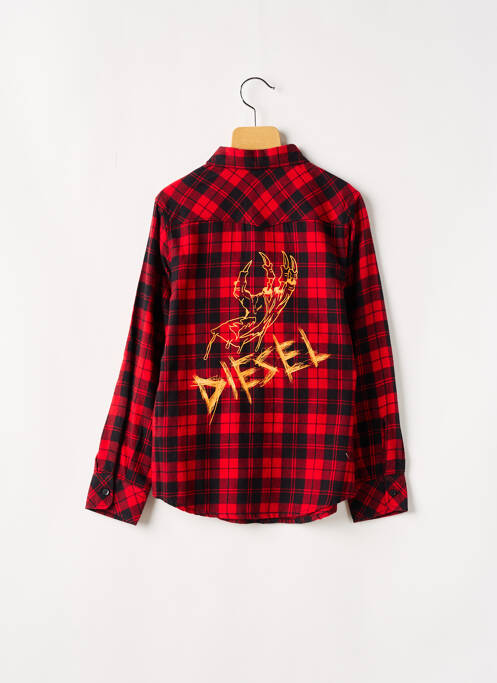 Chemise manches longues rouge DIESEL garçon
