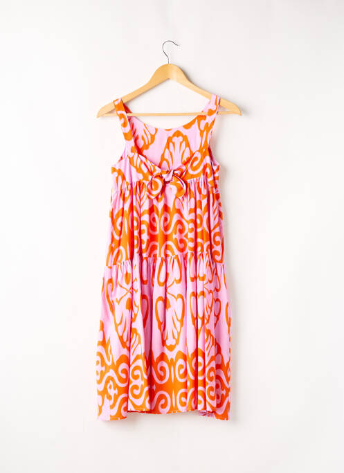 Robe mi-longue orange IMPERIAL pour fille