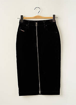 Jupe mi-longue noir DIESEL femme