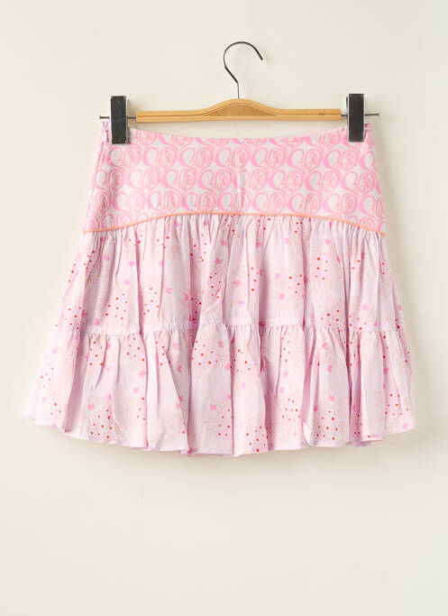 Jupe courte rose CHLOE pour fille