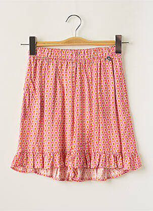 Short taille haute taille élastique rose DIXIE fille