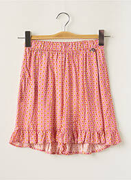 Short taille haute taille élastique rose DIXIE fille