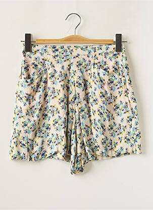 Short taille haute taille à pinces beige BELLEROSE fille
