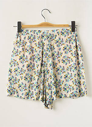 Short taille haute taille à pinces beige BELLEROSE fille