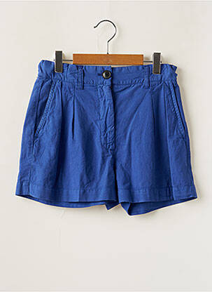 Short fermeture zippée sous rabat boutonné taille élastique bleu BELLEROSE fille