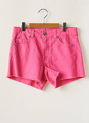 Short stretch taille ajustable rose DIXIE fille