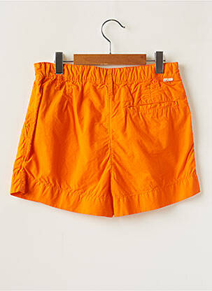 Short fermeture zippée sous rabat boutonné taille ajustable orange BELLEROSE fille