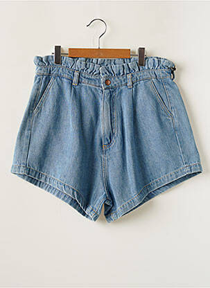 Short taille haute taille froncée bleu INDEE fille