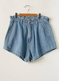 Short taille haute taille froncée bleu INDEE fille