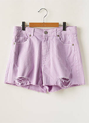 Short stretch taille ajustable violet PLEASE fille