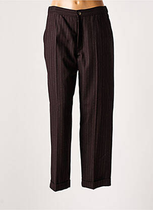 Pantalon droit marron LEON & HARPER femme