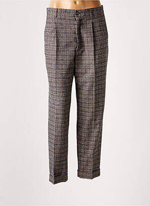 Pantalon droit marron LEON & HARPER femme