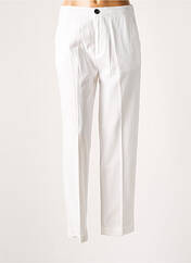 Pantalon droit blanc LEON & HARPER pour femme seconde vue