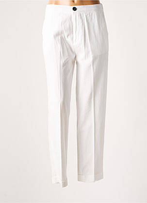 Pantalon droit blanc LEON & HARPER pour femme