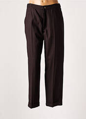 Pantalon droit marron LEON & HARPER pour femme seconde vue