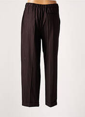 Pantalon droit marron LEON & HARPER pour femme seconde vue