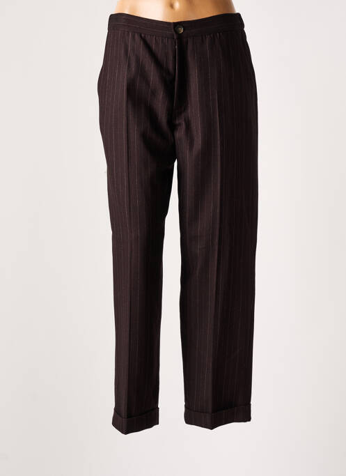 Pantalon droit marron LEON & HARPER pour femme