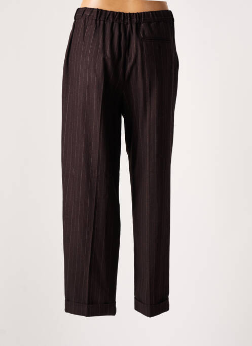 Pantalon droit marron LEON & HARPER pour femme