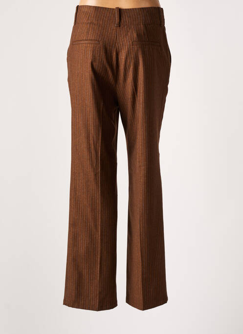 Pantalon droit marron LEON & HARPER pour femme