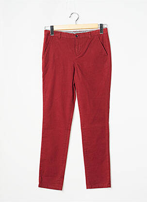 Pantalon slim tissage popeline rouge ELEVEN PARIS fille