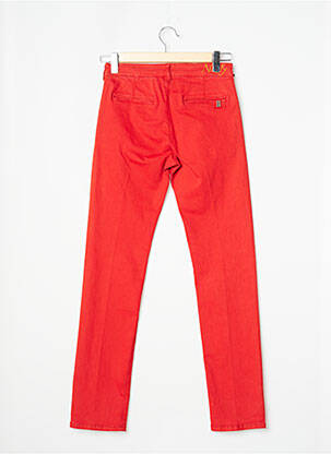 Pantalon chino tissage popeline taille normale rouge NOTIFY femme