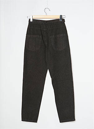 Pantalon large fermeture zippée sous rabat avec crochet taille normale gris INDEE femme