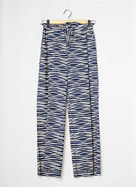 Pantalon slim tissage popeline taille normale bleu LES COYOTES DE PARIS femme