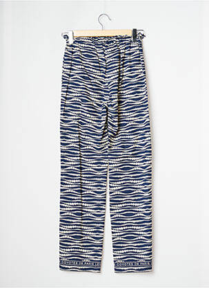 Pantalon slim tissage popeline taille normale bleu LES COYOTES DE PARIS femme