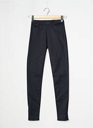 Pantalon slim taille élastique taille normale noir LITTLE REMIX femme