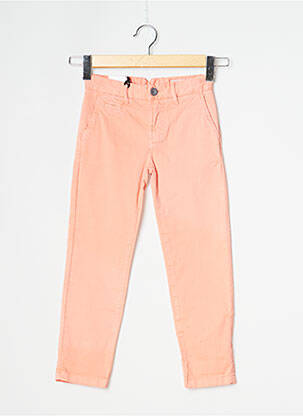 Pantalon chino tissage popeline rose HERO SEVEN fille
